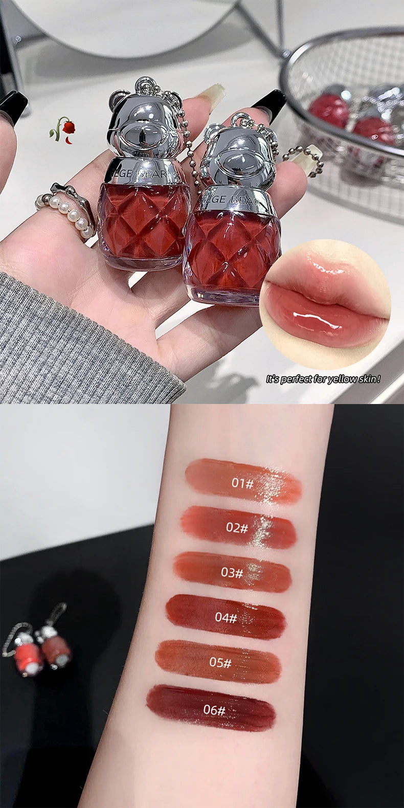 Gege Bear Lip Gloss Pendant